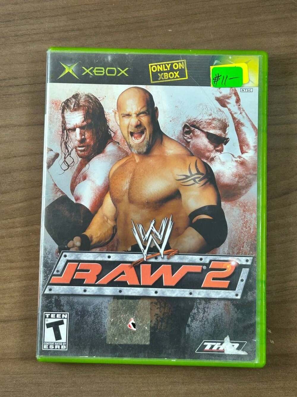 WWE Raw 2 Ruthless Aggression Original Xbox 2003 THQ NTSC w/ Case Disc